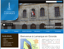Tablet Screenshot of lamarque-gironde.fr